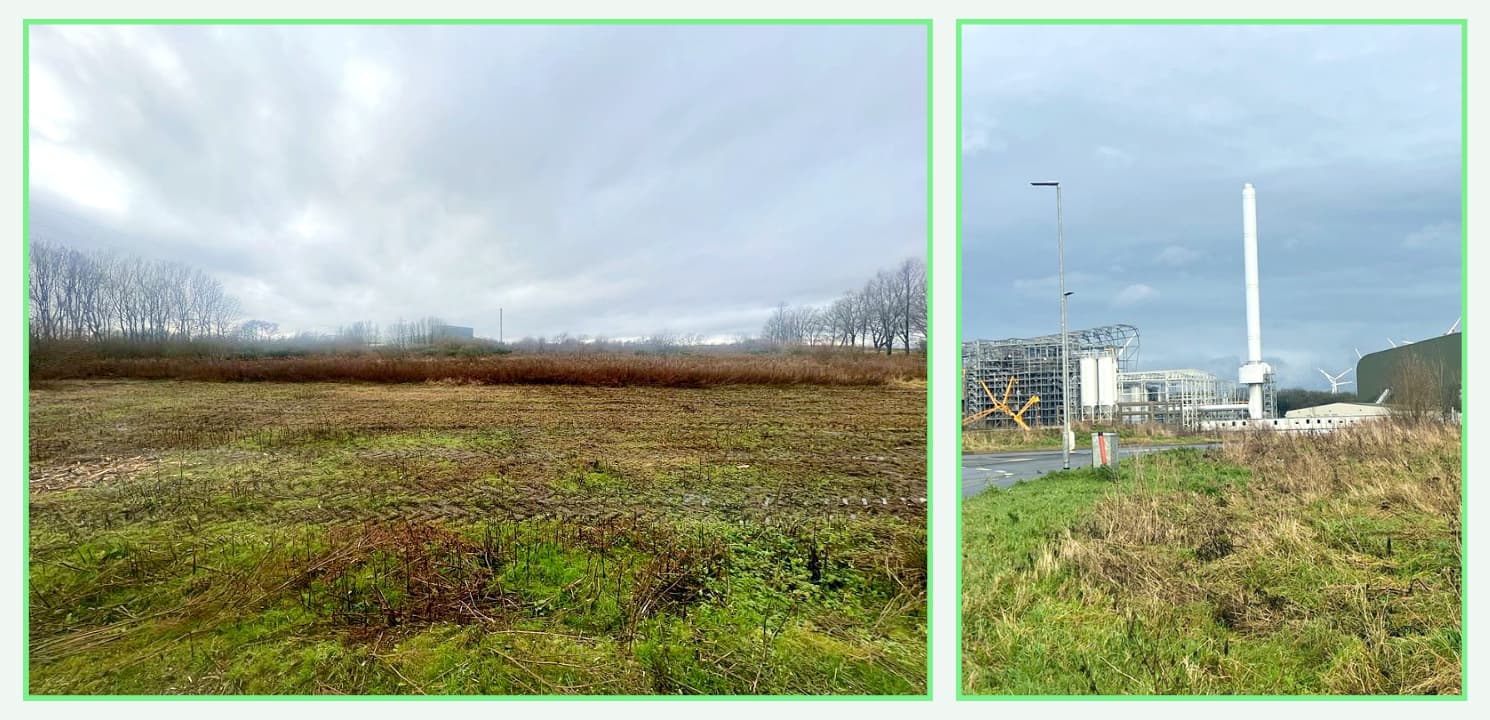 Avioxx directors survey site at Protos Green Energy Hub, Cheshire for production of sustainable aviation fuel