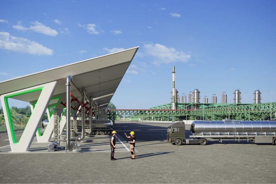 Visualisation of a future Avioxx commercial plant